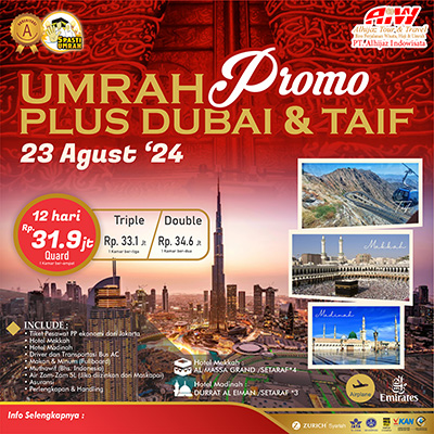 Promo Umroh Plus Dubai + Thaif
