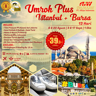 Umroh Istanbul Plus Bursa